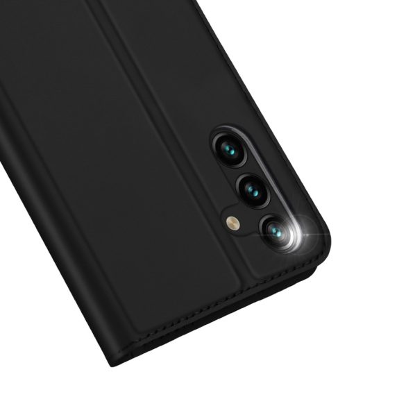 Dux Ducis Skin Pro Samsung Galaxy A14 oldalra nyíló tok, fekete