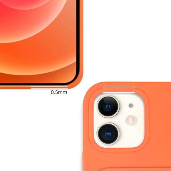 Card Case Silicone Xiaomi Redmi Note 10 Pro hátlap, tok, sötétzöld