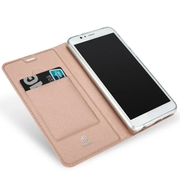 Dux Ducis Skin Pro Samsung Galaxy A54 5G oldalra nyíló tok, rozé arany