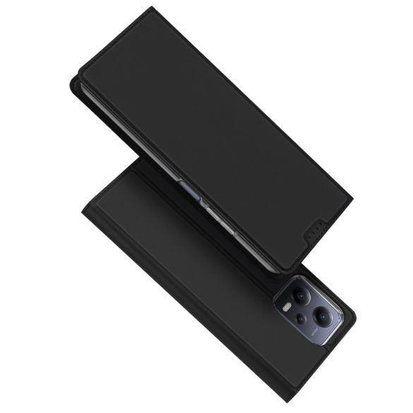 Dux Ducis Skin Pro Xiaomi Redmi Note 12 5G / Poco X5 5G oldalra nyíló tok, fekete