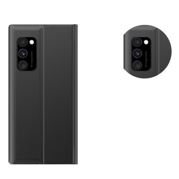 New Sleep Case Xiaomi Redmi Note 10/Note 10S oldalra nyíló tok, fekete