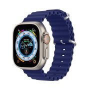   Dux Ducis Strap Apple Watch 2/3/4/5/6/7/8/9/SE, 42/44/45mm óraszíj, sötétkék