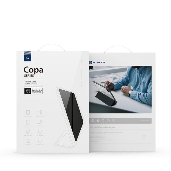 Dux Ducis Copa Series iPad Pro 12.9" (2018/2020/2021/2022) oldalra nyíló smart tok, lila