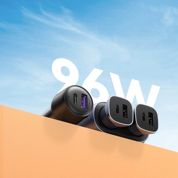 Ugreen CD252 Car Charger Splitter USB-A/USB-C PD/QC univerzális autós töltő és elosztó, 21W, fekete