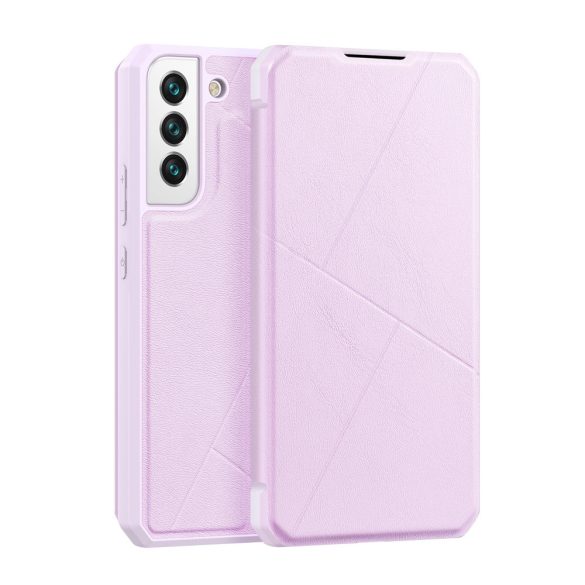 Dux Ducis Skin X Samsung Galaxy S22 oldalra nyíló tok, rózsaszín