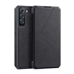   Dux Ducis Skin X Samsung Galaxy S22 Plus oldalra nyíló tok, fekete