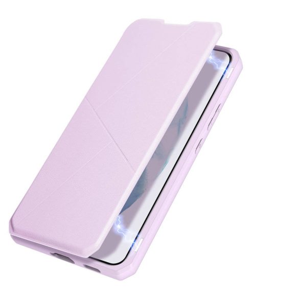 Dux Ducis Skin X Samsung Galaxy S22 Plus oldalra nyíló tok, rózsaszín