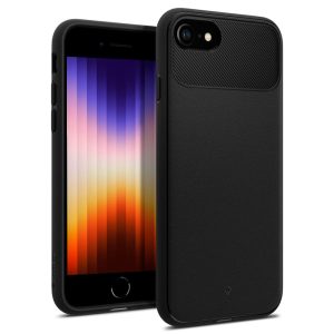 Soft Case iPhone 7/8/SE (2020/2022) hátlap, tok, fekete