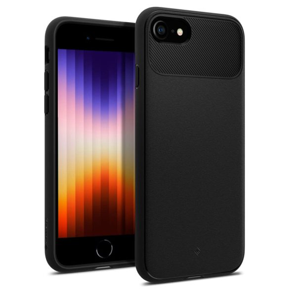 Soft Case iPhone 7/8/SE (2020/2022) hátlap, tok, fekete