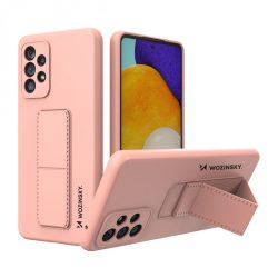   Wozinsky Kickstand Case Samsung Galaxy A53 5G szilikon hátlap, tok, rózsaszín