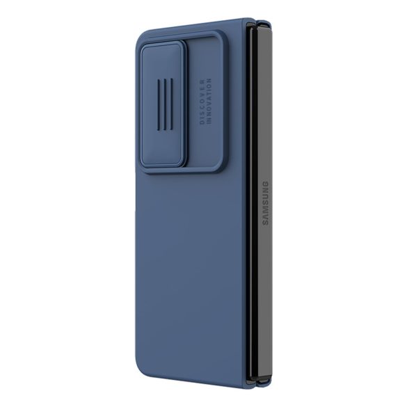 Nillkin CamShield Silky Silicone Case Samsung Galaxy Z Fold 4 hátlap, tok, sötétkék
