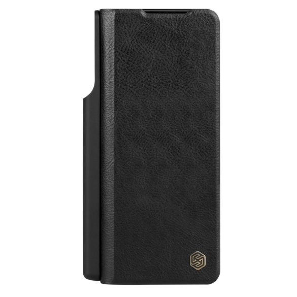 Nillkin Qin Leather Pro Samsung Galaxy Z Fold 4 oldalra nyíló tok, fekete