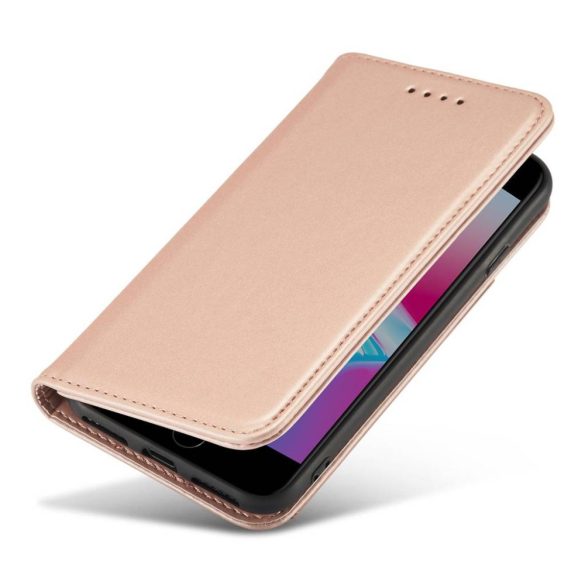 Magnet Card Case iPhone 7/8/SE (2020/2022) oldalra nyíló tok, rózsaszín
