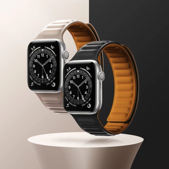 Magnetic Strap Apple Watch 7/8/9, 45mm mágneses óraszíj, barna 