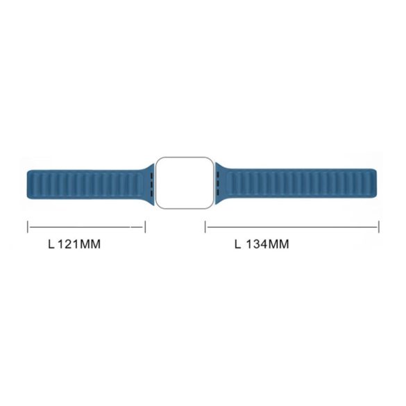 Magnetic Strap Apple Watch 7/8/9, 45mm mágneses óraszíj, piros