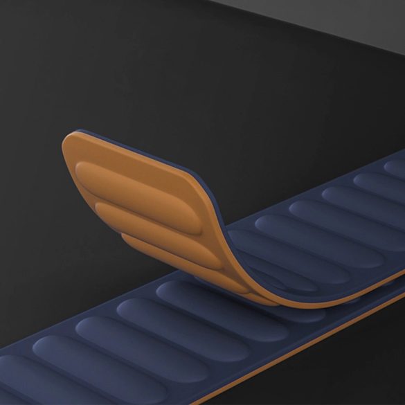 Magnetic Strap Apple Watch 7/8/9, 45mm mágneses óraszíj, kék