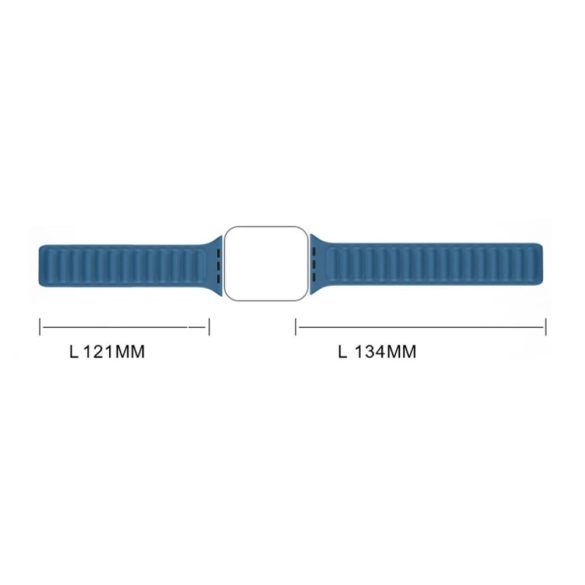 Magnetic Strap Apple Watch 7/8/9, 45mm mágneses óraszíj, kék 