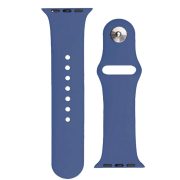   Silicone Strap Apple Watch 2/3/4/5/6/7/8/9/SE, 38/40/41mm szilikon óraszíj, sötétkék