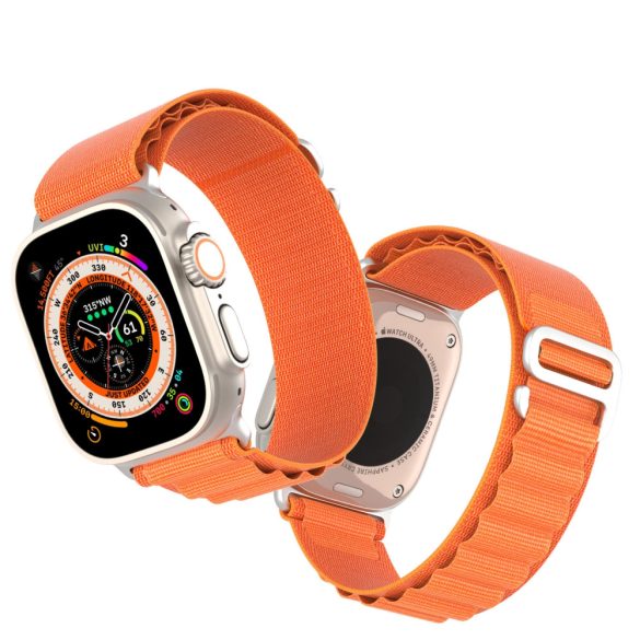 Silicone Strap Apple Watch 2/3/4/5/6/7/8/9/SE/Ultra, 42/44/45/49mm szilikon óraszíj, rózsaszín