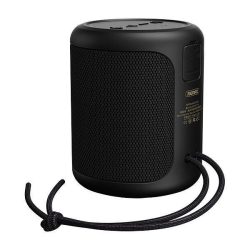   Remax RB-M56-BK Warriors Bluetooth 5.0, Speaker, LED világítás, hordozható hangszóró, cseppálló, 10W, 1500mAh, fekete