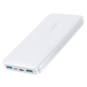   Joyroom JR-T012 Power Bank hordozható külső akkumulátor 2xUSB, 10000 mAh, 2.1A, fehér