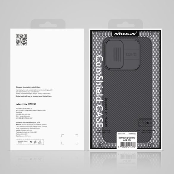 Nillkin CamShield Case Samsung Galaxy A14 4G / A14 5G ütésálló hátlap, tok, fekete