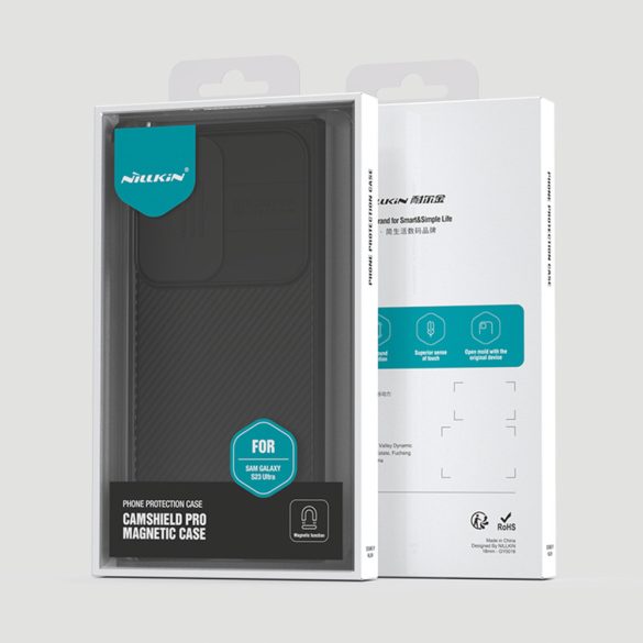 Nillkin CamShield Pro Magnetic Case Samsung Galaxy S23 Ultra ütésálló hátlap, tok, fekete