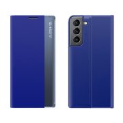   New Sleep Case Samsung Galaxy S23 Ultra oldalra nyíló tok sötétkék