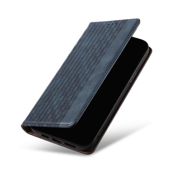 Magnet Strap Case Samsung Galaxy A34 5G oldalra nyíló tok, sötétkék