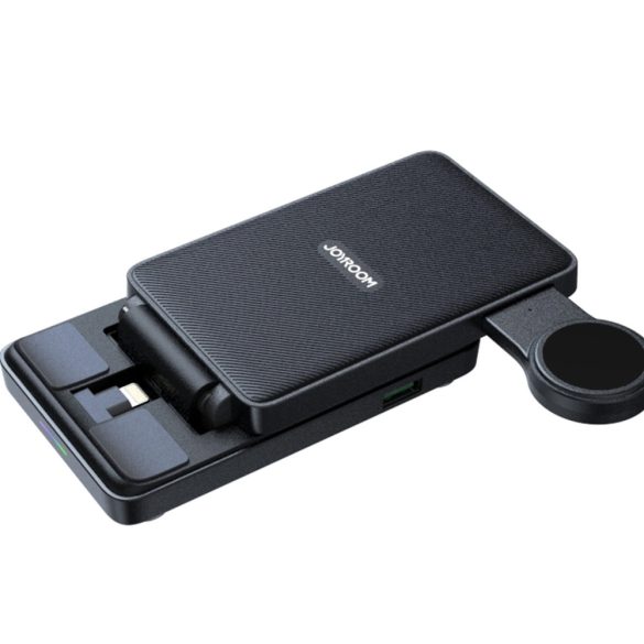 Joyroom JR-WQS02 4in1 Magsafe dokkoló töltőállomás, iPhone Airpods, Apple Watch készülékekhez 4in1, összecsukható, fekete