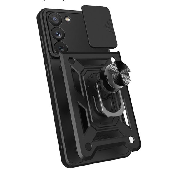 Hybrid Armor Camshield Case Samsung Galaxy A34 5G ütésálló hátlap, tok, sötétkék