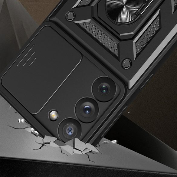Hybrid Armor Camshield Case Samsung Galaxy A34 5G ütésálló hátlap, tok, rózsaszín