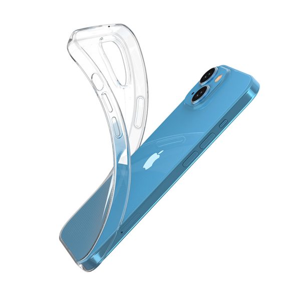 iPhone 15 Slim case 1mm szilikon hátlap, tok, átlátszó