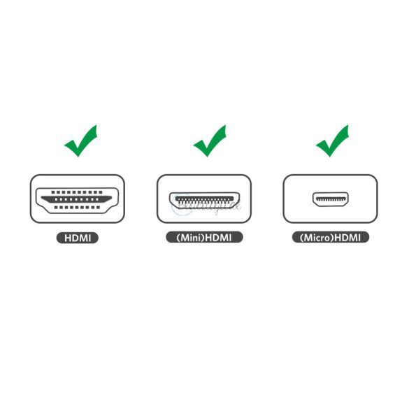 Ugreen 20144 mini HDMI/micro HDMI/HDMI adapter, fekete