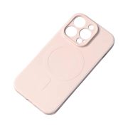   MagSafe Silicone Case iPhone 15 magsafe kompatibilis hátlap, tok, krém