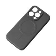   MagSafe Silicone Case iPhone 15 Pro magsafe kompatibilis hátlap, tok, fekete