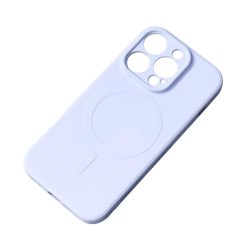   MagSafe Silicone Case iPhone 15 Pro magsafe kompatibilis hátlap, tok, világoskék