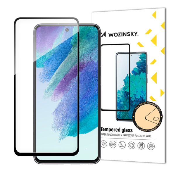 Wozinsky Samsung Galaxy S23 FE 5D Full Glue teljes kijelzős edzett üvegfólia (tempered glass) 9H keménységű, tokbarát, fekete