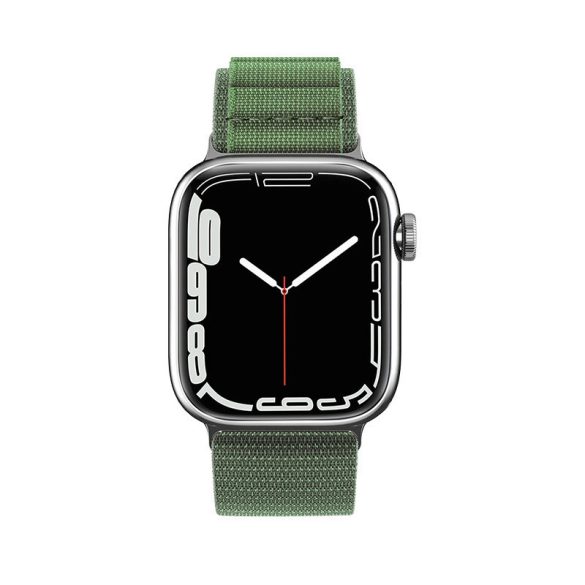 Alpine Strap Apple Watch 1/2/3/4/5/6/7/8/SE/SE2/Ultra, 42/44/45/49mm óraszíj, sötétzöld