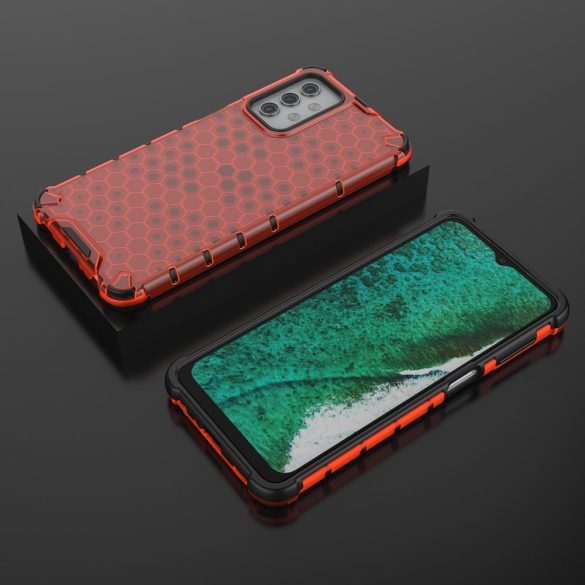 Honeycomb Case Samsung Galaxy A32 5G ütésálló hátlap, tok, piros