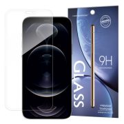   iPhone 13 Pro Max kijelzővédő edzett üvegfólia (tempered glass) 9H keménységű (nem teljes kijelzős 2D sík üvegfólia), átlátszó