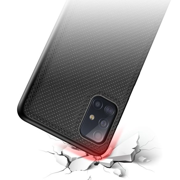 Dux Ducis Fino Samsung Galaxy A51 hátlap, tok, fekete