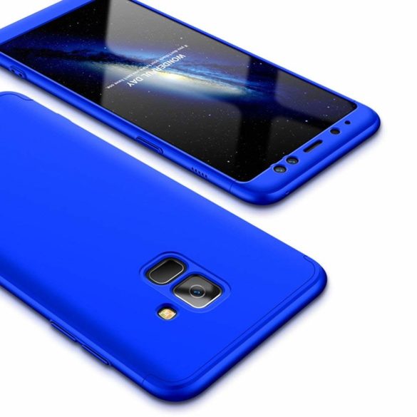 Full Body Case 360 Samsung Galaxy A8 (2018) A530 hátlap, tok, kék