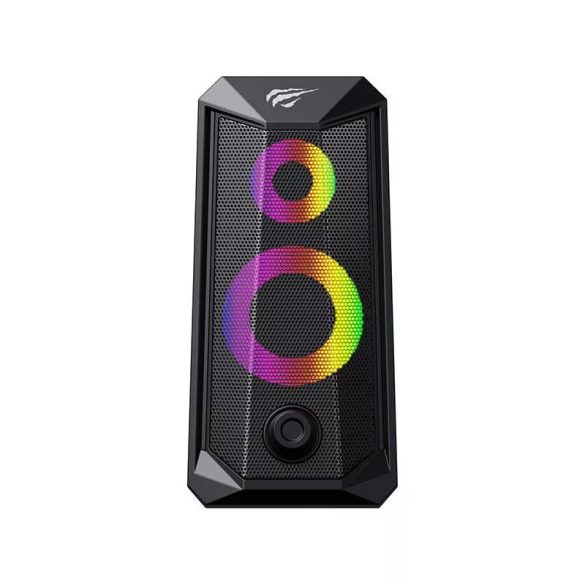 Havit SK202 RGB Gaming Speaker, 2x3W, hangszóró, fekete