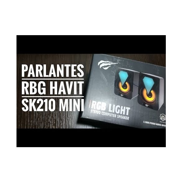 Havit SK210 mini PRO Gaming Speaker, 2x3W, hangszóró, fekete