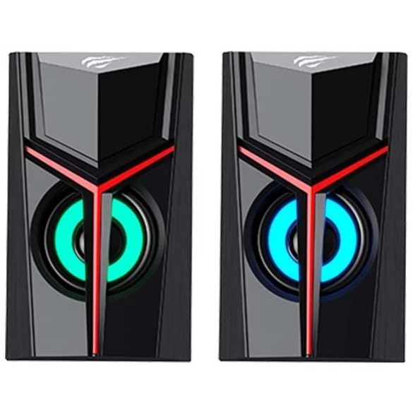 Havit SK206 RGB Gaming Speaker, 2x3W, hangszóró, fekete