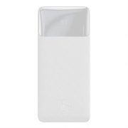   Baseus PPDML-L01 Bipow PD QC 3.0 AFC Power Bank, hordozható külső akkumulátor 2xUSB/USB-C/micro USB, 10000 mAh, 15W, fehér