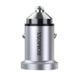   Romoss AU420T Car Charger autós szivargyújtó, QC 4.0 USB-A/USB-C, PD/QC, 20W, ezüst