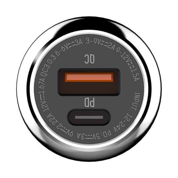 Ldnio C1 Car Charger autós szivargyújtó, QC 3.0 USB-A/USB-C, PD, 36W, fekete