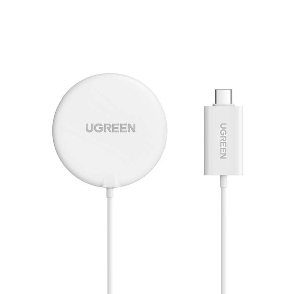 Ugreen MagSafe kompatibilis QI vezeték nélküli töltő, 15W, fehér